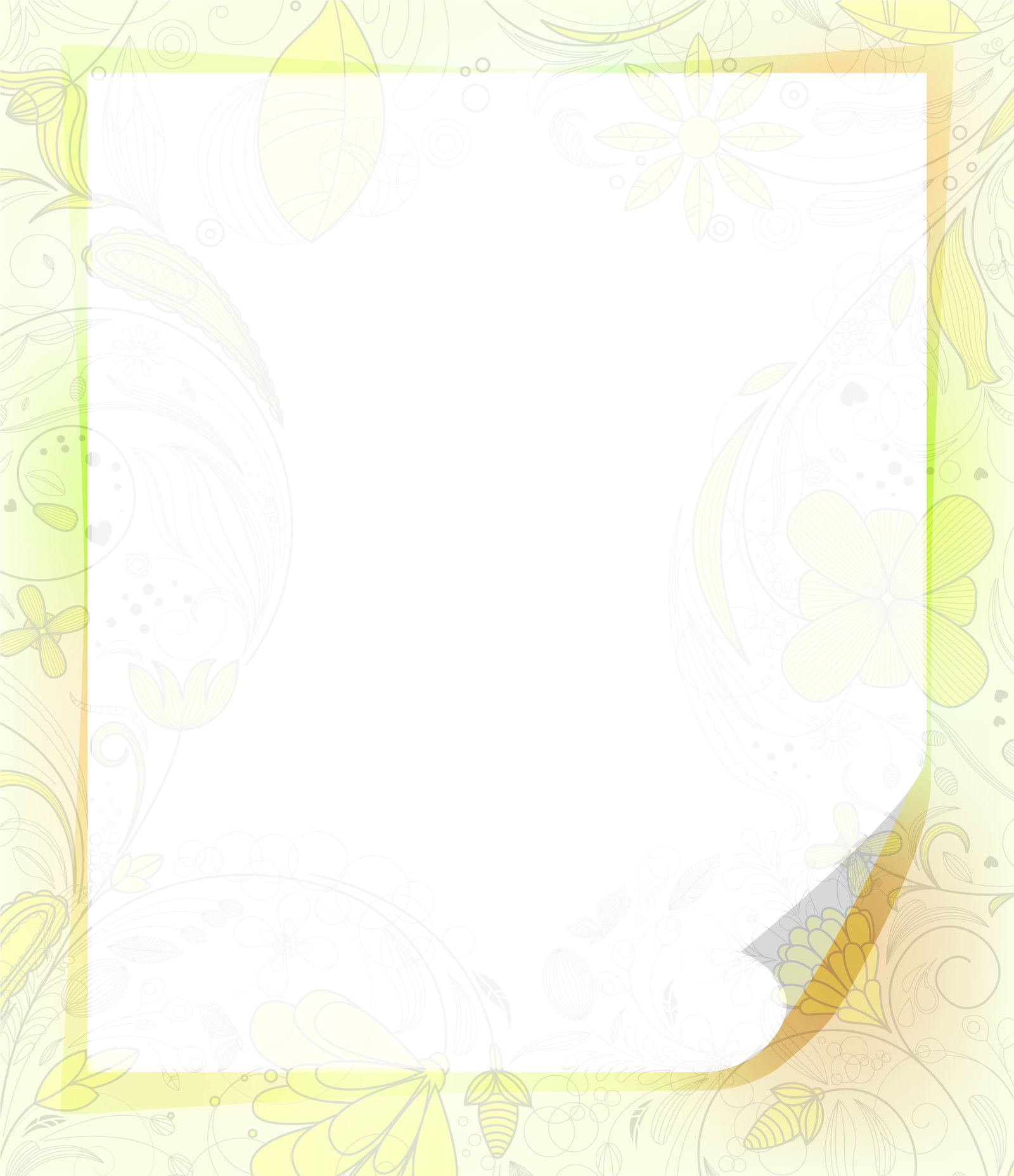 Surprising Paper Vector: Vector Paper Sheet With Floral
