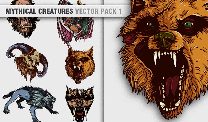 Mythical Creatures Vector Pack 1