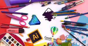 Cover Image for Top Free Video Courses to Learn Adobe Illustrator, Corel Draw, Inkscape and Affinty Designer