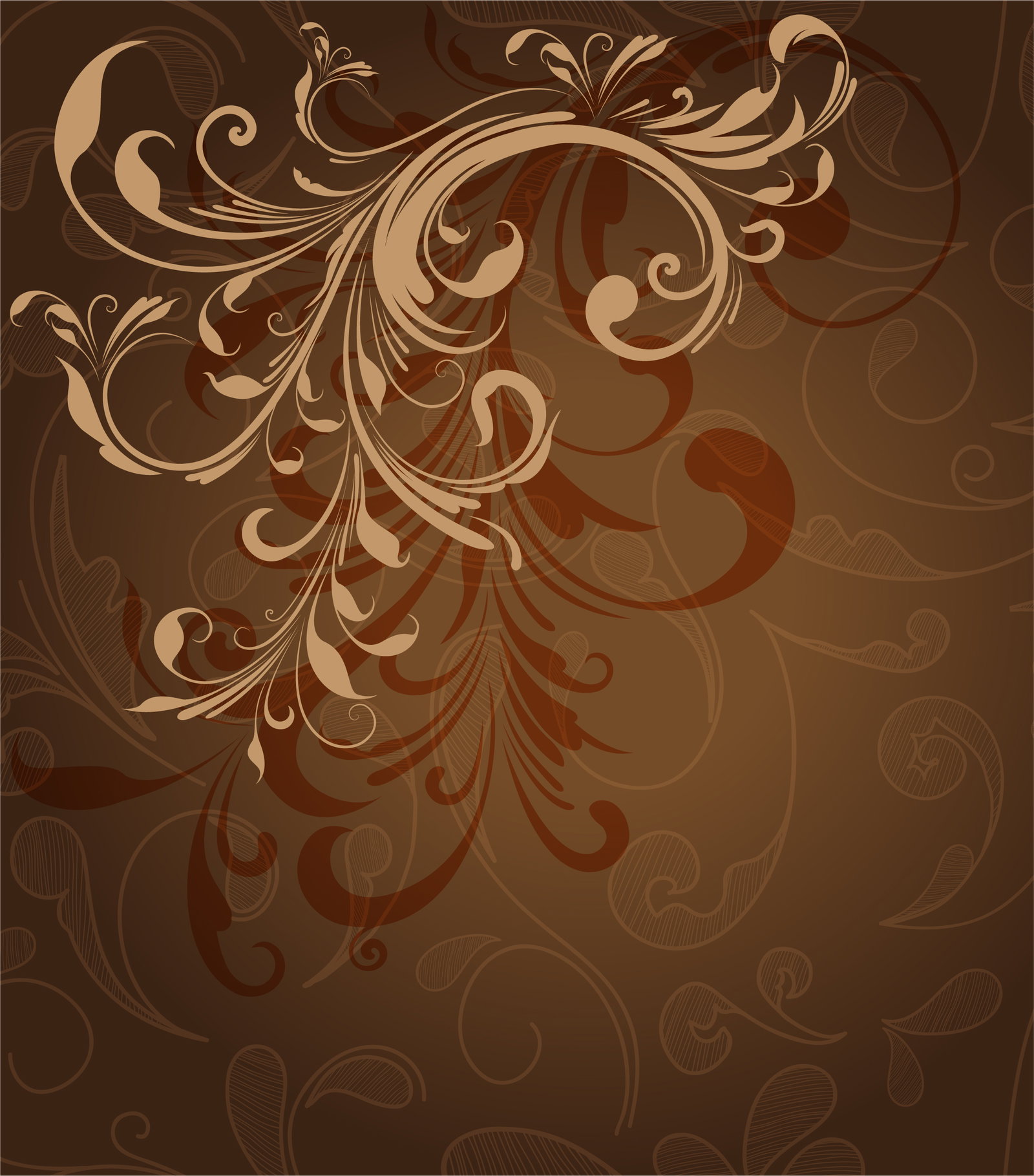 Floral, Vector Vector Image Vintage Floral Background Vector Illustration