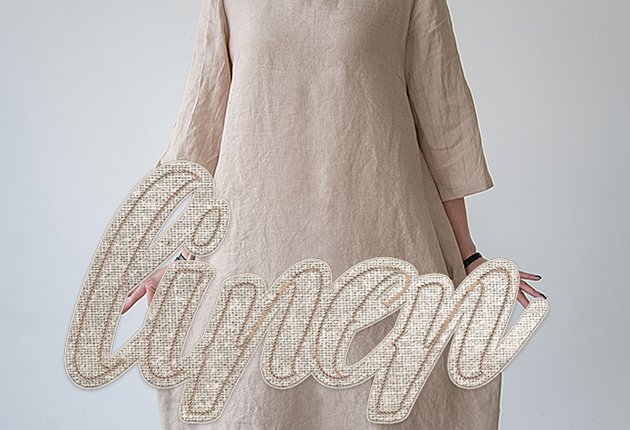 Linen Stitched Photoshop Effect