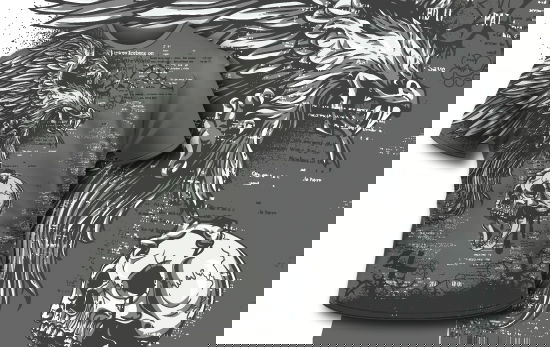 Carrion bird carrying a skull T-shirt Design 426