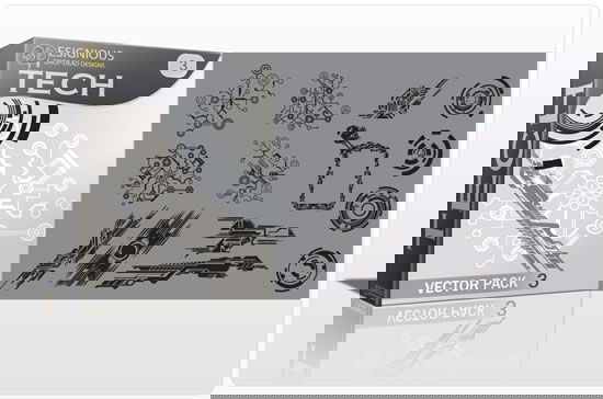 Tech shapes vector pack 3