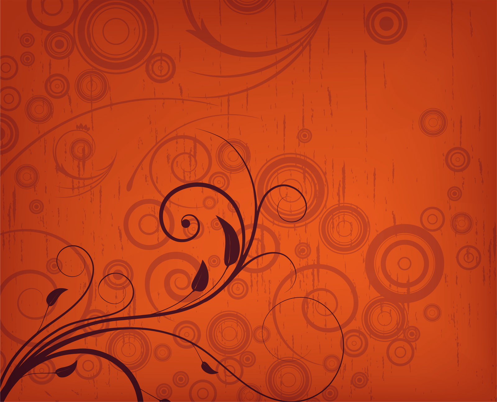 Grunge Vector Art Vector Floral With Grunge Background