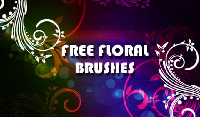 Free floral photoshop brushes