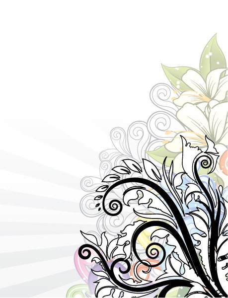 Background, Floral Vector Image Popart Floral Background Vector Illustration