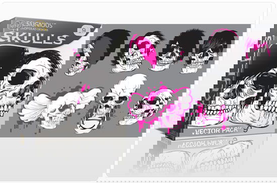 Skulls vector pack 9